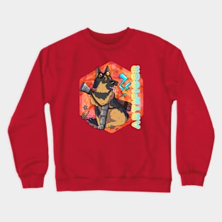 dungeons and dragons artificer dog Crewneck Sweatshirt